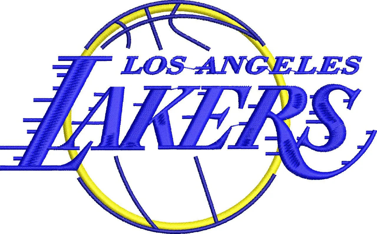  Los Angeles Lakers Embroidered Logo  embroidery pattern preview