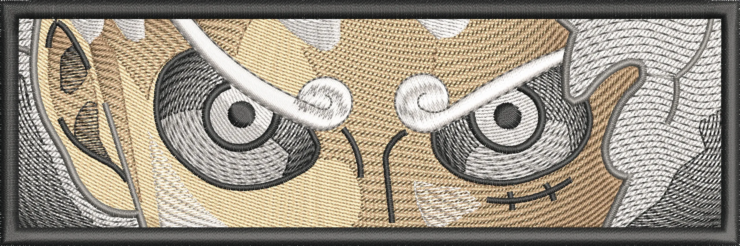  Luffy Gear Fifth Close Up Eyes Embroidery Patch  embroidery pattern preview