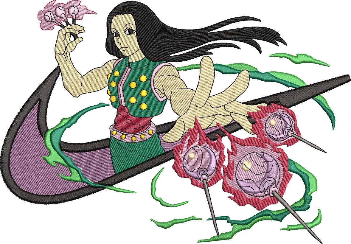  Machi Komacine Attack Embroidery  embroidery pattern preview