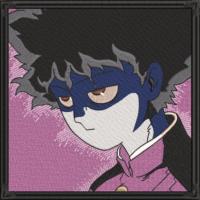  Mob Psycho 100 Mob Shigeo Kageyama Embroidery Style  embroidery pattern preview