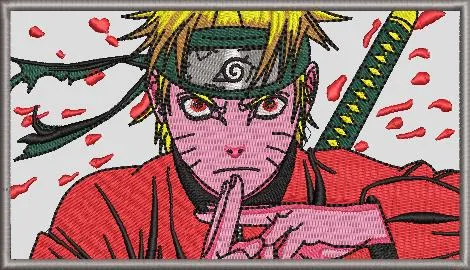 Naruto Performing Jutsu Hand Sign  embroidery pattern preview