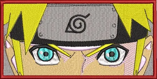  Naruto Uzumaki Focused Eyes Patch  embroidery pattern preview