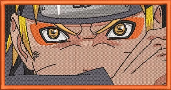  Naruto Uzumaki Sage Mode Embroidered Patch  embroidery pattern preview