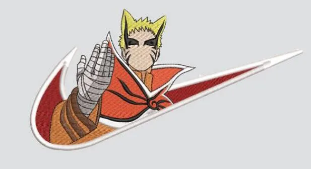  Naruto Uzumaki with Nike Logo  embroidery pattern preview