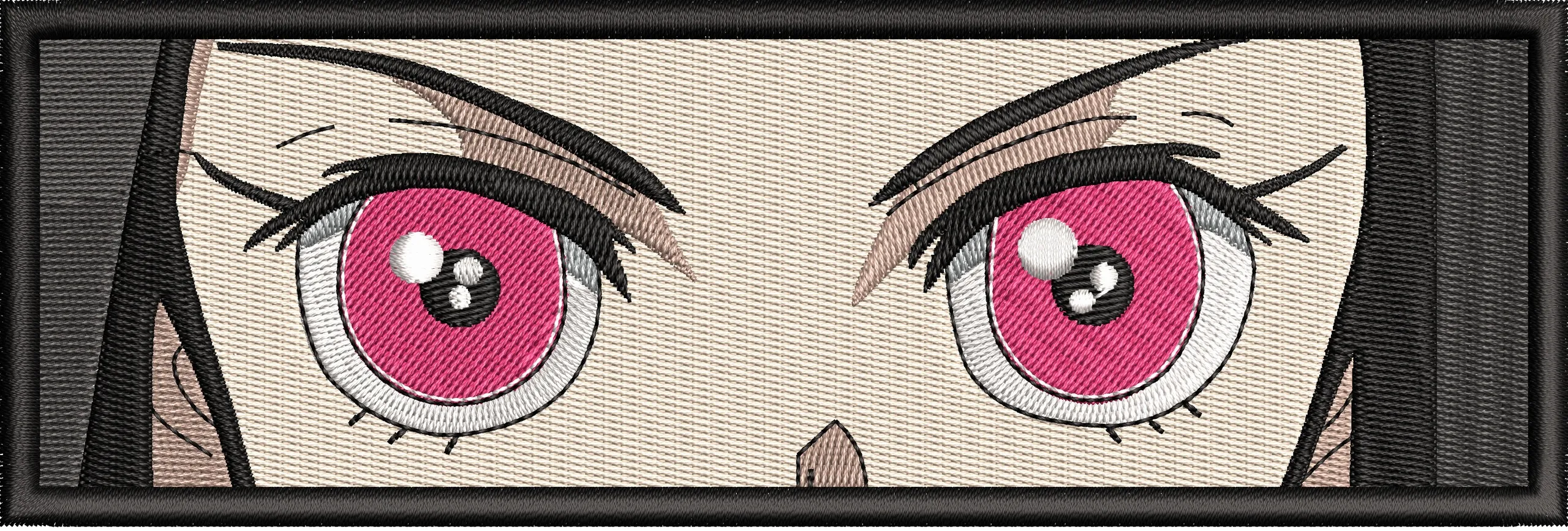  Nezuko Kamado Eyes Close Up Rectangular Patch  embroidery pattern preview