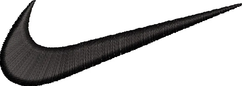  Nike Black Embroidered Swoosh  embroidery pattern preview