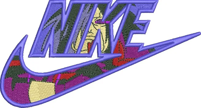  Nike Logo with Anime Character Embroidery  embroidery pattern preview