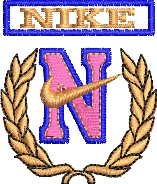  Nike N Emblem with Wreath  embroidery pattern preview