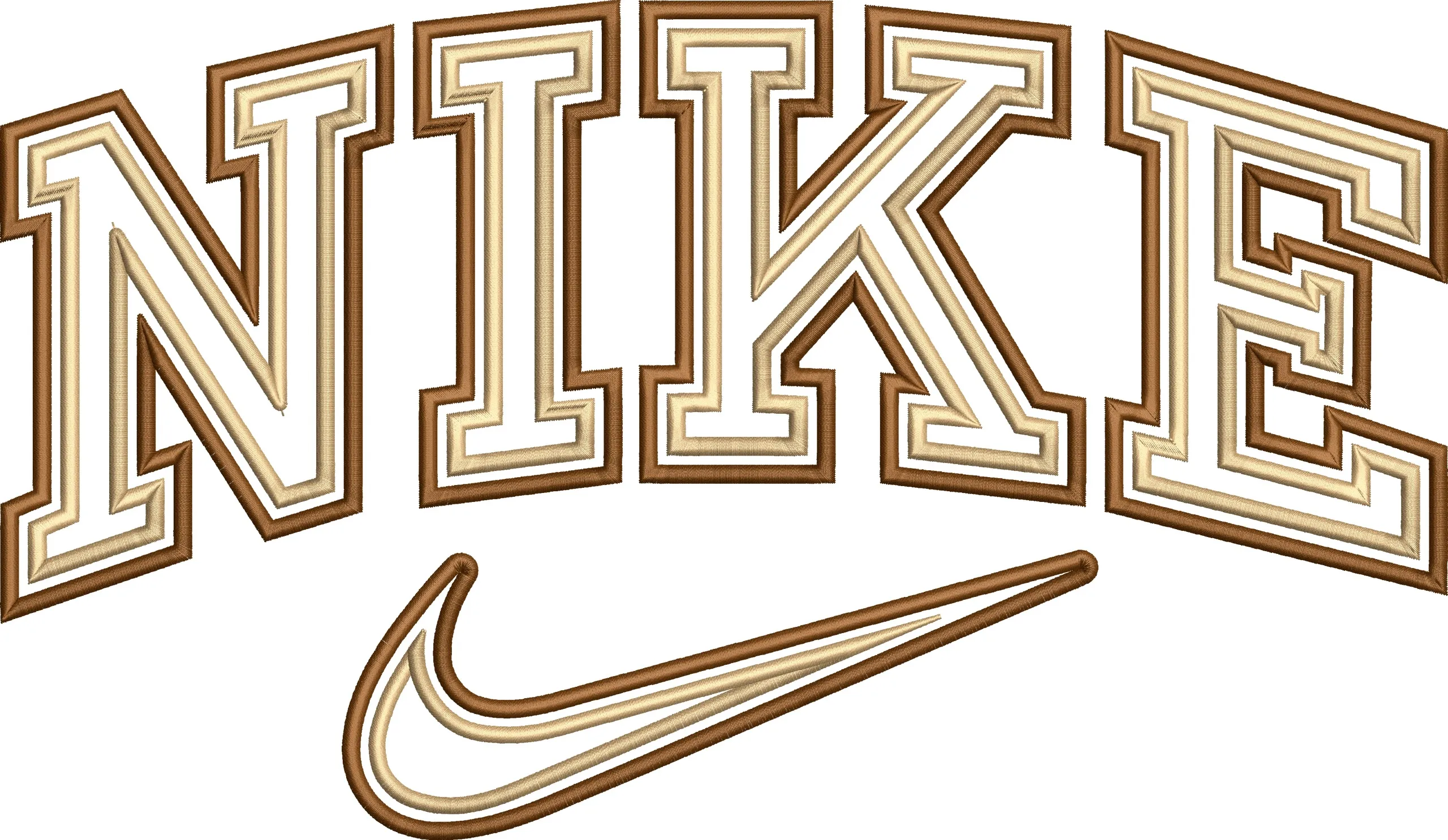  Nike Varsity Letters Embroidery  embroidery pattern preview