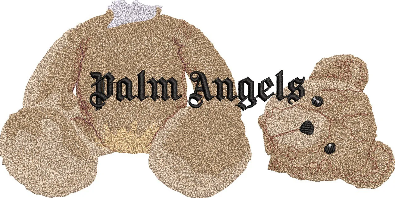  Palm Angels with Decapitated Teddy Bear Embroidery  embroidery pattern preview