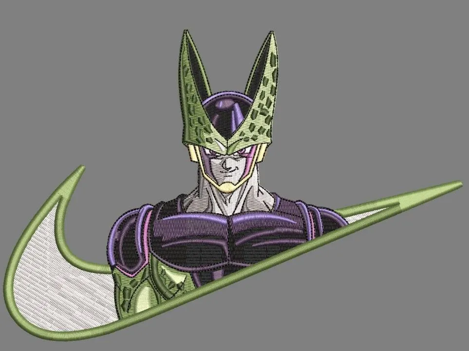  Perfect Cell Embroidered in Nike Swoosh  embroidery pattern preview