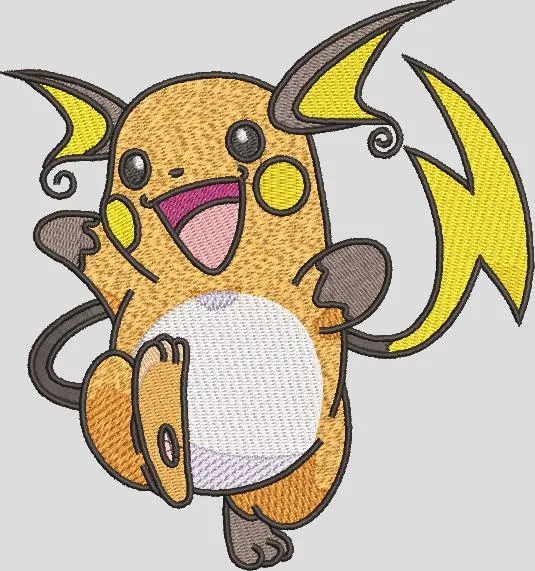  Raichu Embroidery Art  embroidery pattern preview