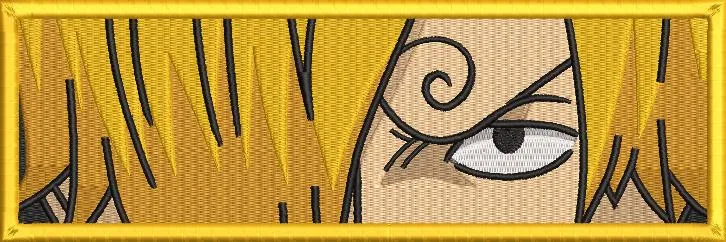  Sanji Eye Closeup Embroidery Patch  embroidery pattern preview