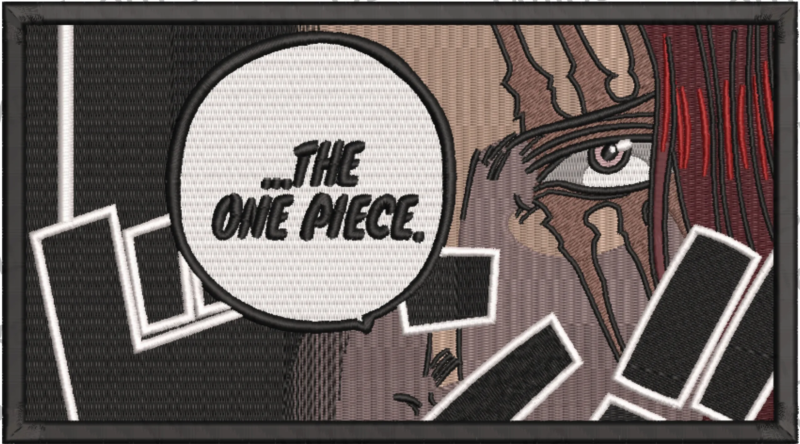  Shanks Eye and The One Piece Speech Bubble  embroidery pattern preview