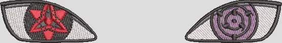  Sharingan and Rinnegan Eyes Embroidery  embroidery pattern preview