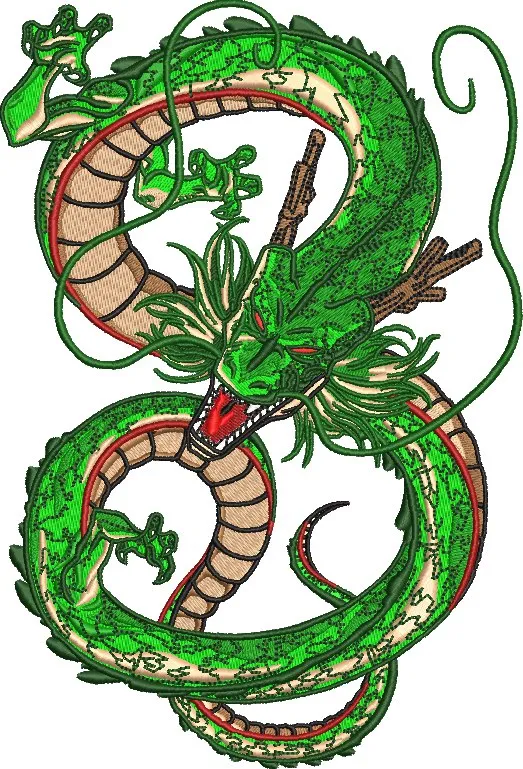  Shenron Dragon Embroidery Style  embroidery pattern preview