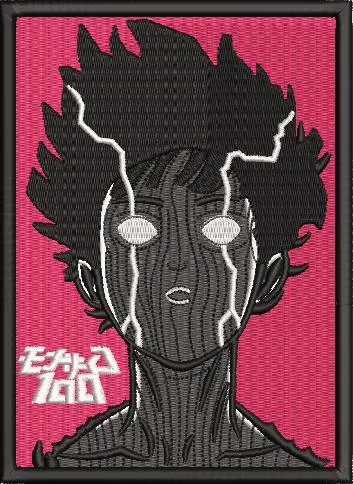  Shigeo Kageyama with Psychic Aura  embroidery pattern preview