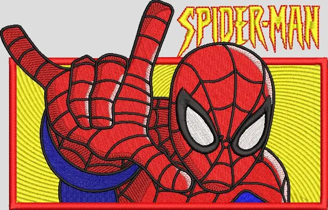  Spider Man Web Shooter Patch  embroidery pattern preview