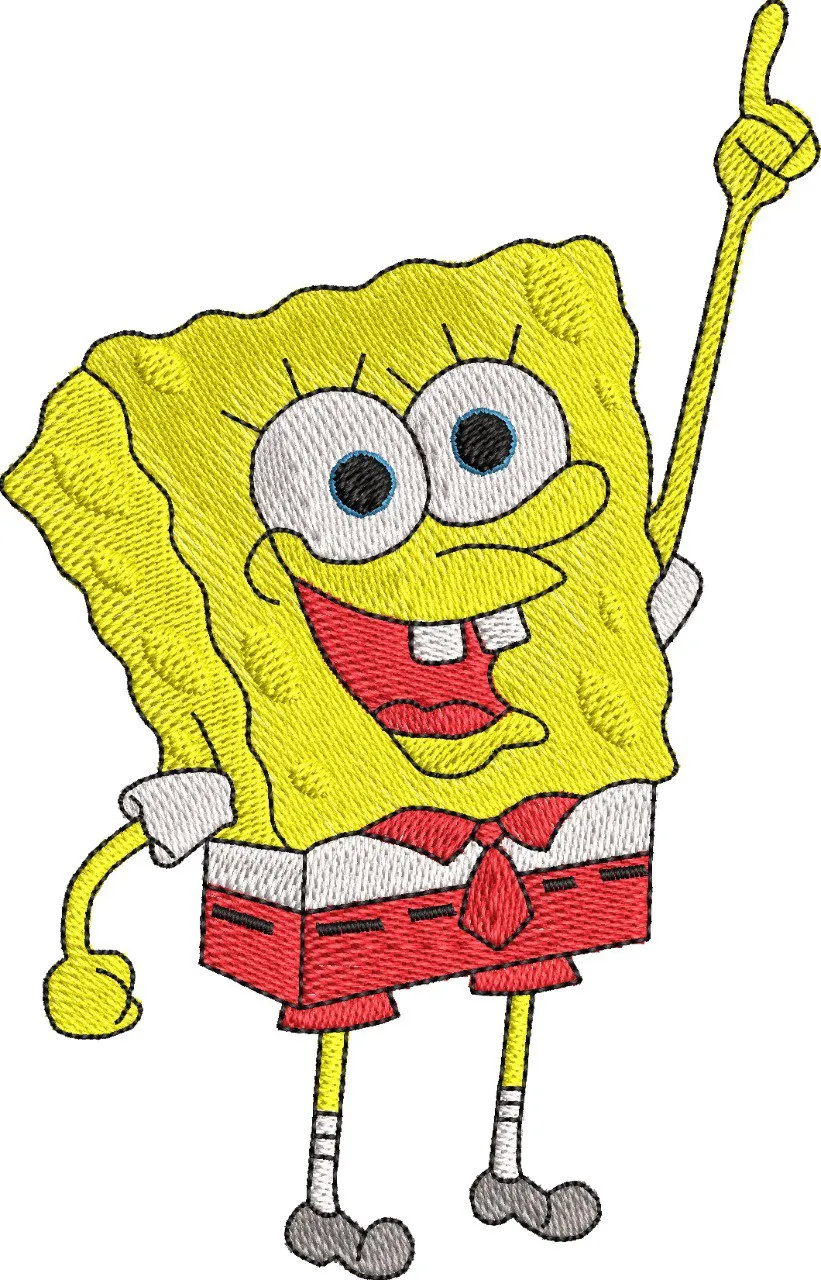  SpongeBob SquarePants Embroidered Pose  embroidery pattern preview