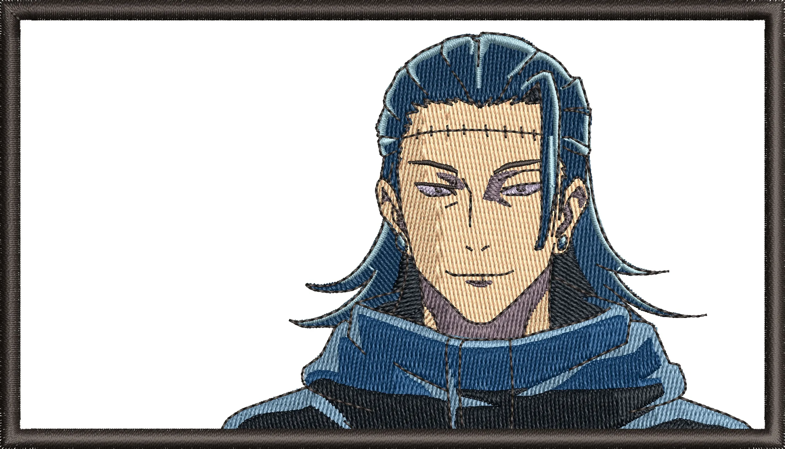  Suguru Geto Embroidered Portrait  embroidery pattern preview