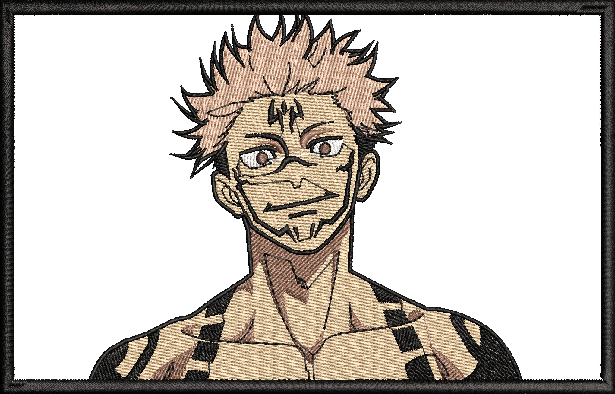  Sukuna Embroidered Portrait Jujutsu Kaisen  embroidery pattern preview