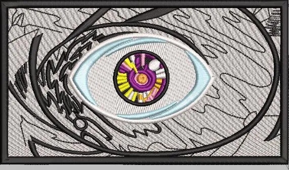  Surreal Digital Eye with Geometric Pupil  embroidery pattern preview