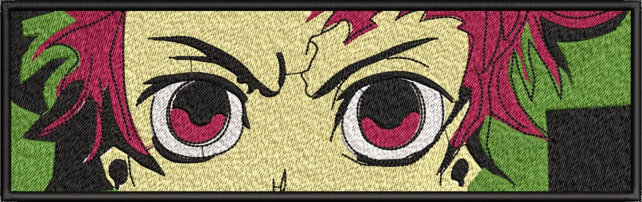  Tanjiro Kamado Intense Close Up  embroidery pattern preview