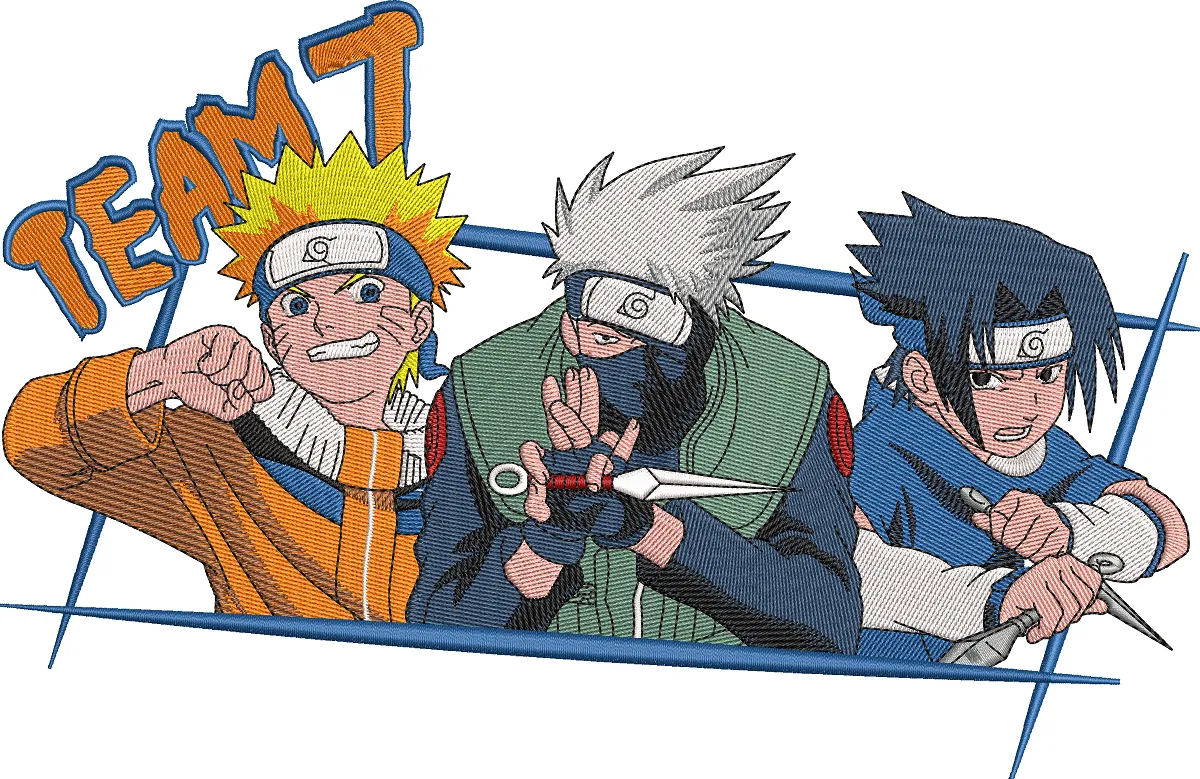  Team 7 Naruto Embroidery  embroidery pattern preview
