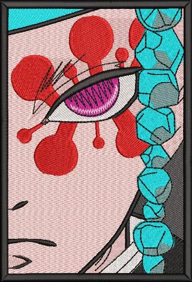  Tengen Uzui Eye Close Up Embroidery  embroidery pattern preview