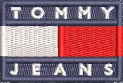  Tommy Jeans Flag Logo Embroidery  embroidery pattern preview