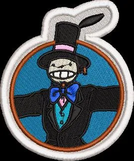  Turnip Head from Howls Moving Castle Embroidered Patch  embroidery pattern preview
