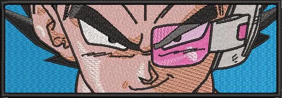  Vegeta with Scouter Close Up  embroidery pattern preview