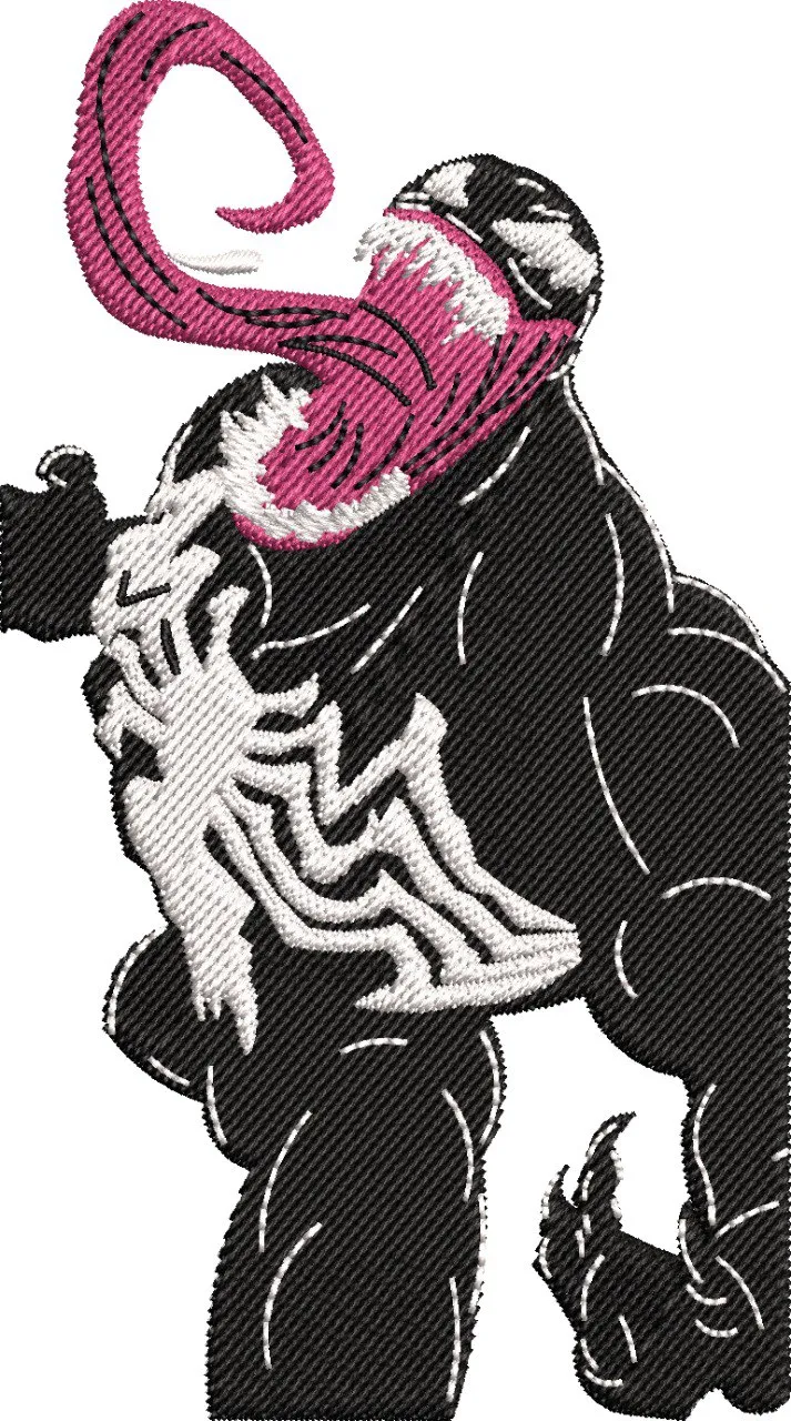  Venom Embroidered Patch Style  embroidery pattern preview