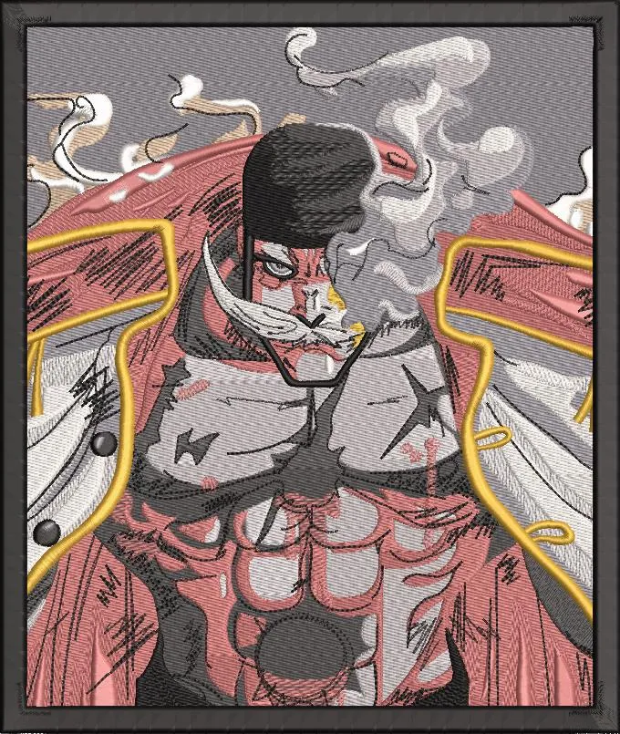  Whitebeard Embroidered Portrait One Piece  embroidery pattern preview