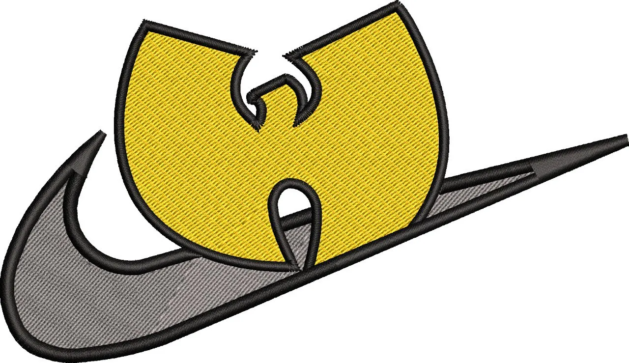  Wu Tang Clan Nike Mashup  embroidery pattern preview